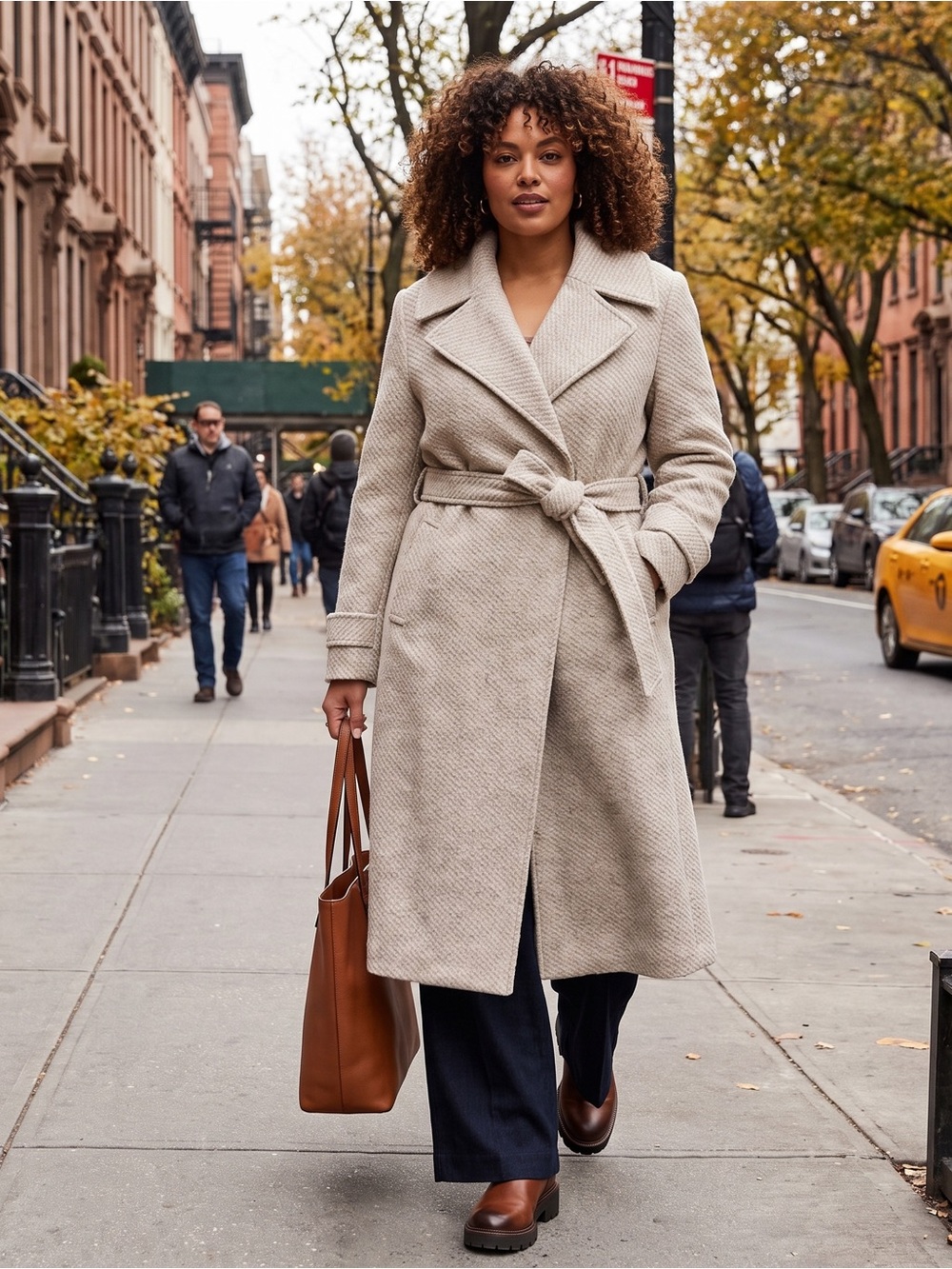 H&M Women's Belted Wool Coat